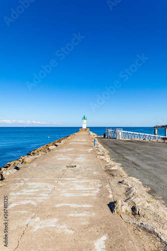 Port of Sauzon in France on the island Belle ile en Mer in the Morbihan