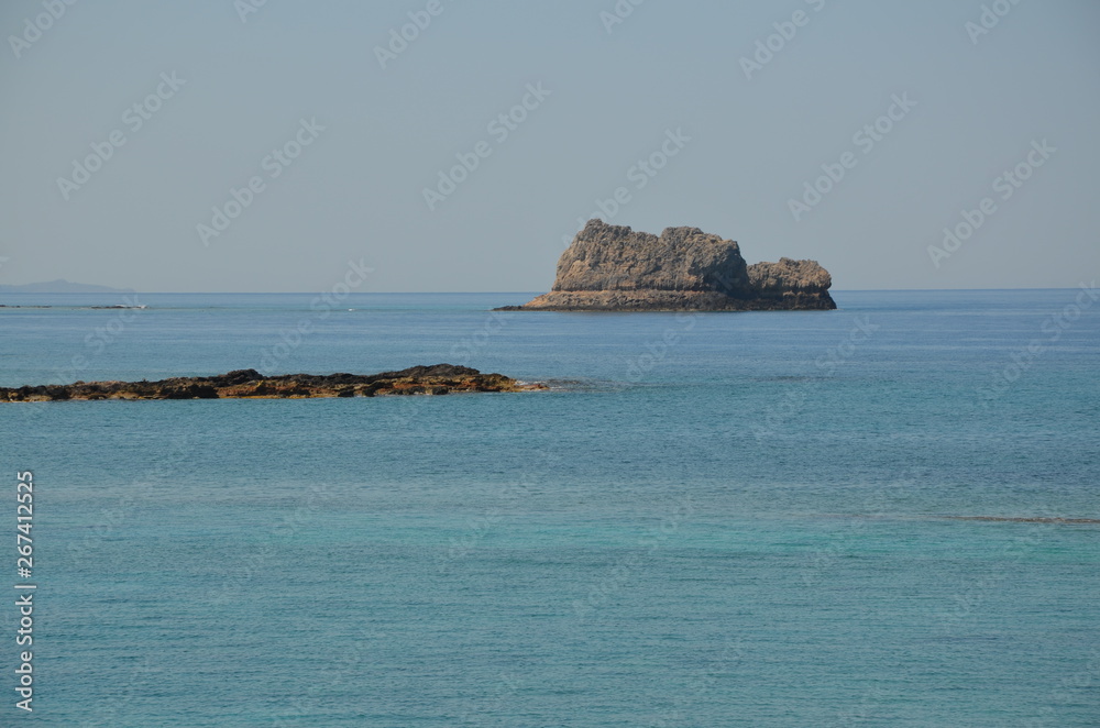 Greece Crete landscape mountains road panorama sea shore sun beach Greece Crete landscape mountains road panorama sea shore sun beach