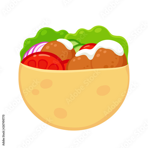 Falafel in pita