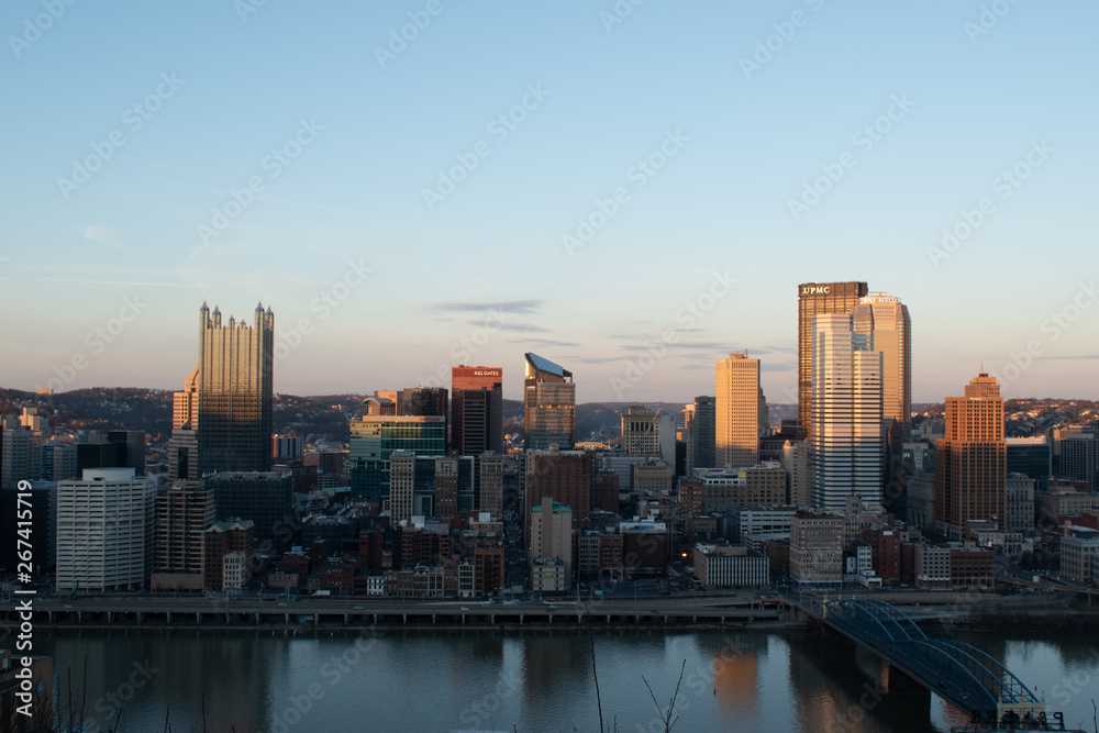 Pittsburgh downtown view 