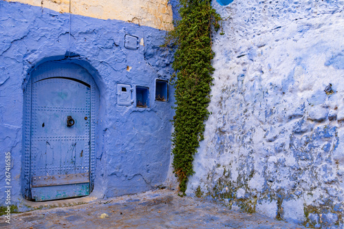 Door to a Home in a Corner in Chefchaouen Morocco © James