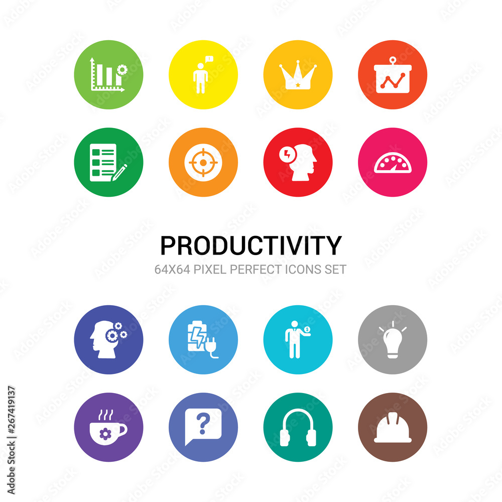 16 productivity vector icons set included hard hat, headphone, help, hot coffee, light bulb, man and dollar coin, mind charge, mind gears, mind tachometer, motivation, objective icons 16 productivity vector icons set included hard hat, headphone, help, hot coffee, light bulb, man and dollar coin, mind charge, mind gears, mind tachometer, motivation, objective icons