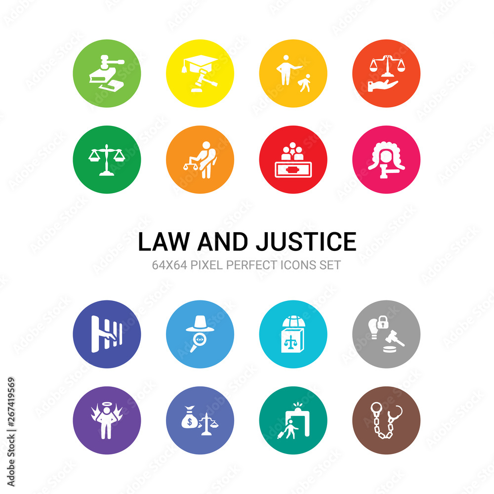 16 law and justice vector icons set included handcuffs, immigration, inheritance law, innocent, intellectual property, international law, investigation, jail, judge, jury, justice icons 16 law and justice vector icons set included handcuffs, immigration, inheritance law, innocent, intellectual property, international law, investigation, jail, judge, jury, justice icons