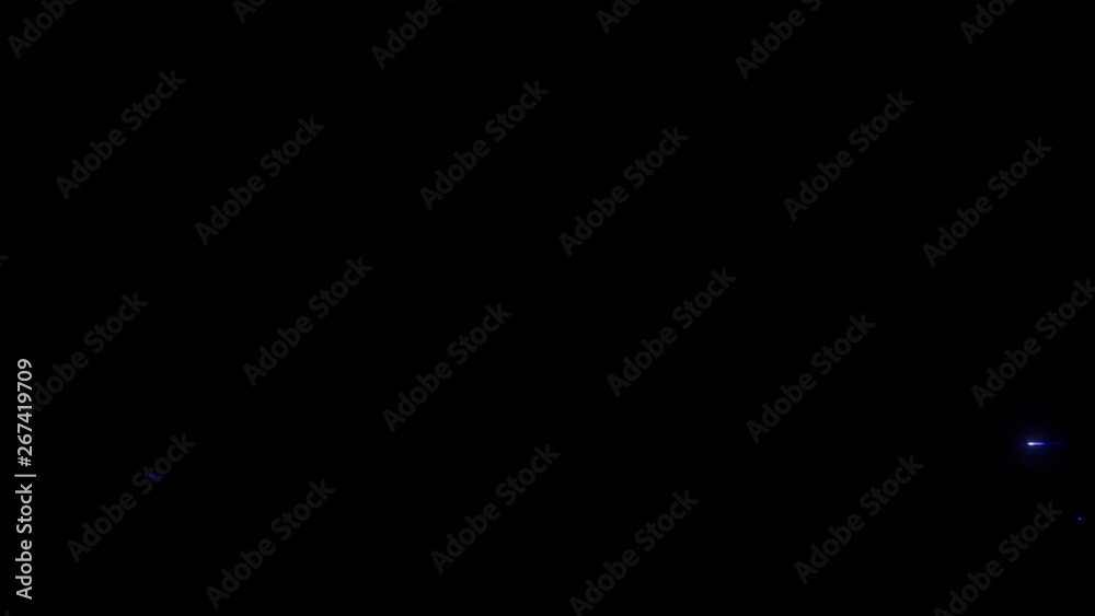 Simple VHS Noise and Artifacts on Black Background, Black screen