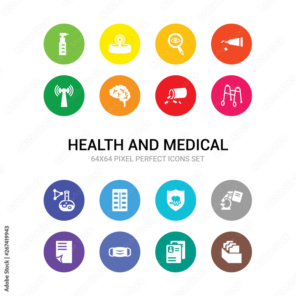 16 health and medical vector icons set included medical file, medical history, mask, report, result, shield, strip, substance, walker, medicines, neurology icons 16 health and medical vector icons set included medical file, medical history, mask, report, result, shield, strip, substance, walker, medicines, neurology icons