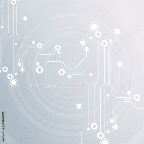 circuit board  electronic hardware future technological concept  hi-tech computer digital technology background copy space  vector illustration 