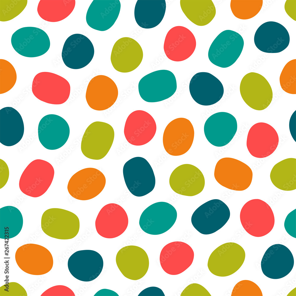 Simple abstract seamless pattern, vector illustration