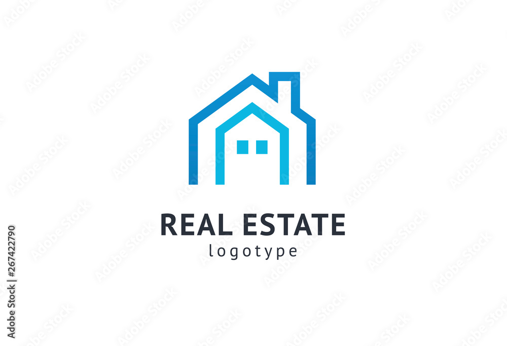 Abstract real estate agent logo icon vector design. Rent, sale of real estate vector logo, House cleaning, home security, real estate auction. Vector building logo concept. Abstract real estate agent logo icon vector design. Rent, sale of real estate vector logo, House cleaning, home security, real estate auction. Vector building logo concept.