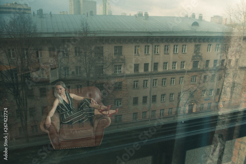 portrait of a girl in a chair