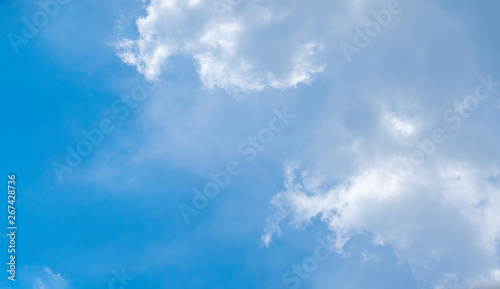 Air clouds in the blue sky.