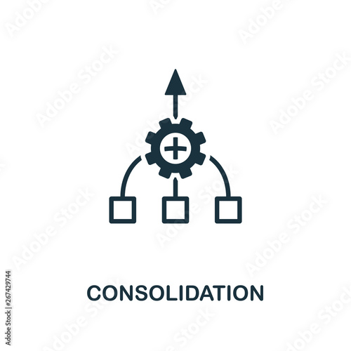 Consolidation icon. Creative element design from business strategy icons collection. Pixel perfect Consolidation icon for web design, apps, software, print usage