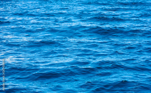 Blue sea water background