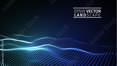 Abstract blue technology background . Vector illustration EPS10. Modern network technology illustration.