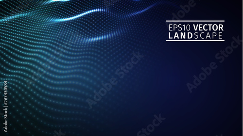 Abstract blue technology background . Vector illustration EPS10. Modern network technology illustration.