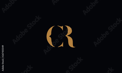 CR logo design template vector illustration