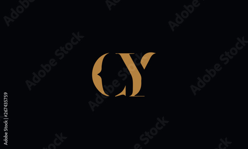 CY logo design template vector illustration photo