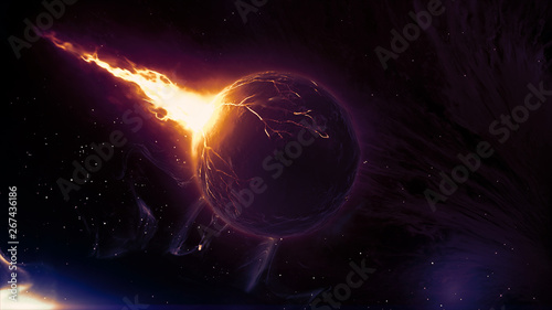 3D  rendered realistic burn...