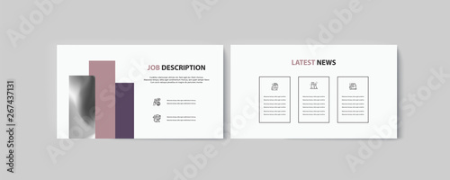 Set of brochures for marketing the promotion goods and services on market