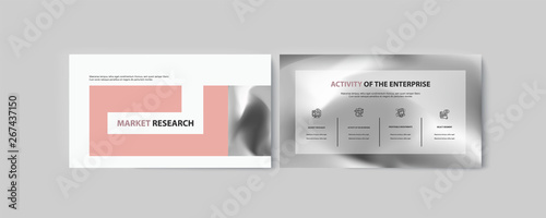 Set of brochures for marketing the promotion goods and services on market