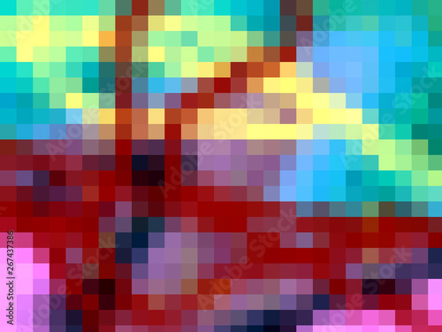 Abstract background with squares  colors