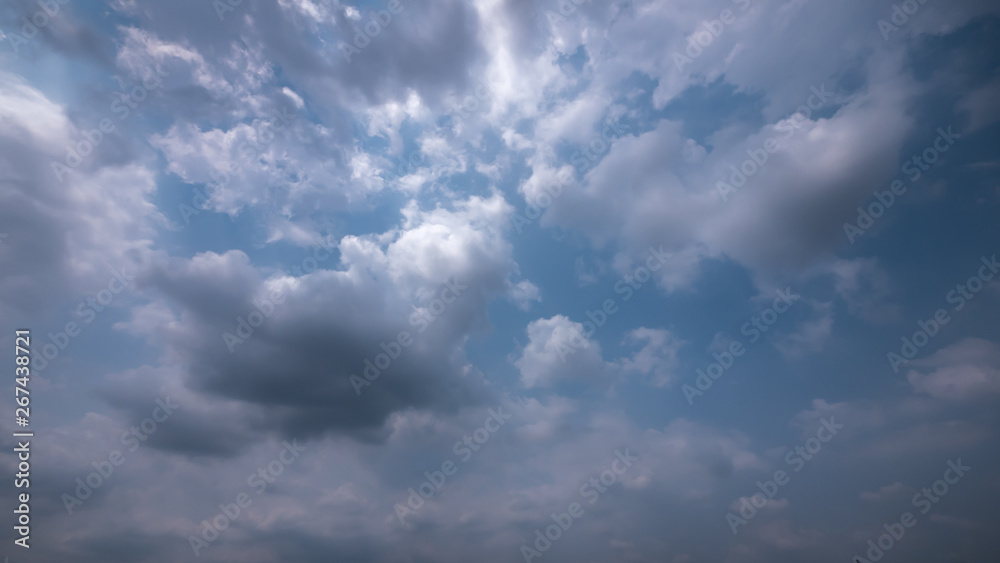 Strom & rainy cloud sky