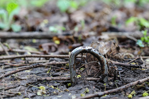 rusty Lock on the ground