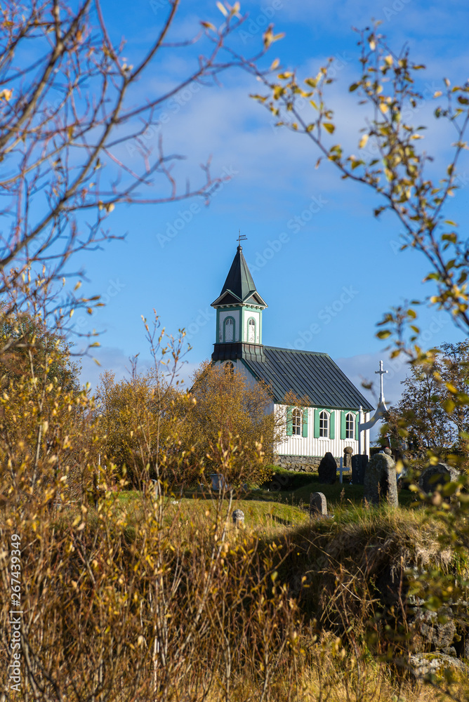 Kirche Thingvellir Island