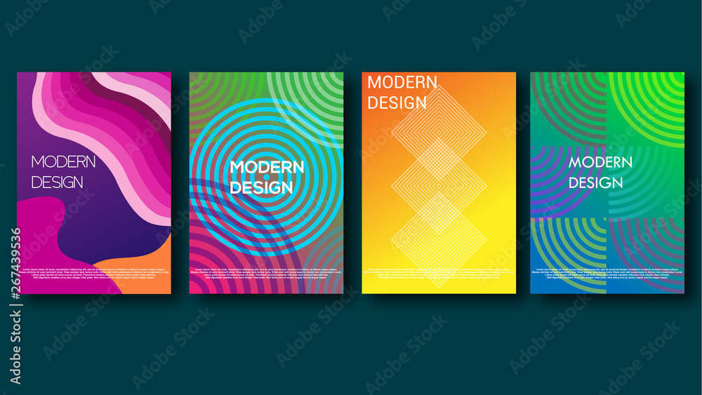 Naklejka premium modern design minimalist background pack