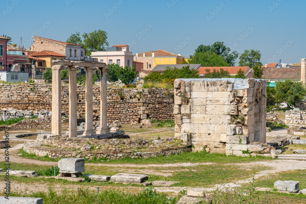 View of Ancient Agora of Athens, Greece