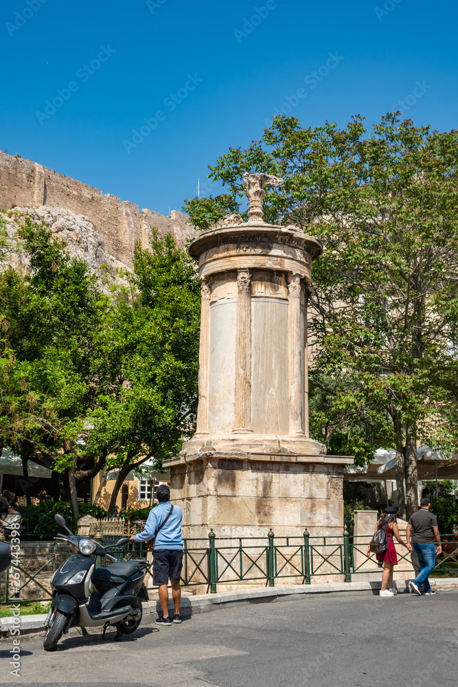 Obraz premium Choragic Monument of Lysicrates in Plaka, Athens