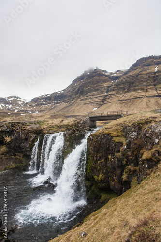  Kirkjufellsfoss - waterfall in the mountains