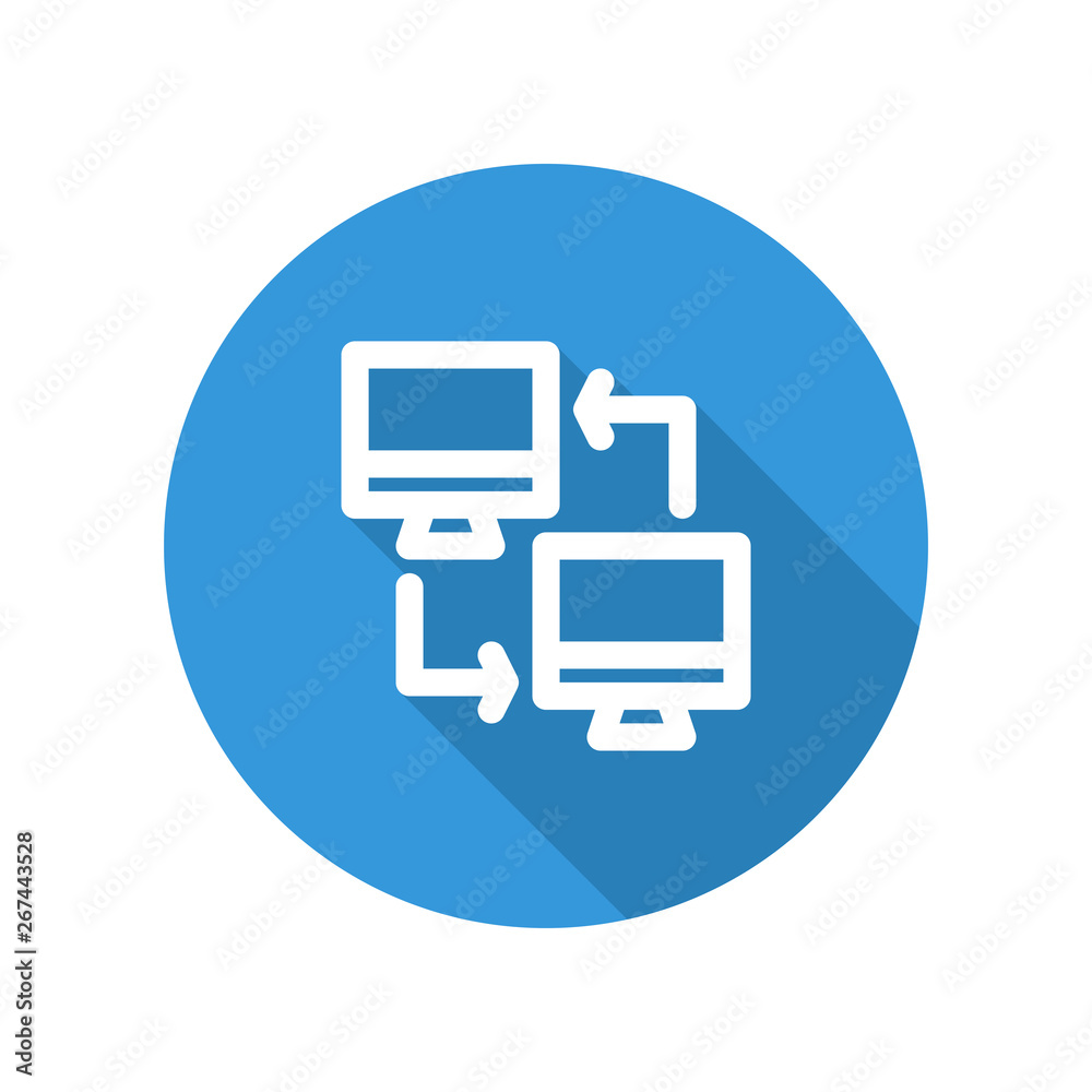 Vector illustration icon for computer network connection