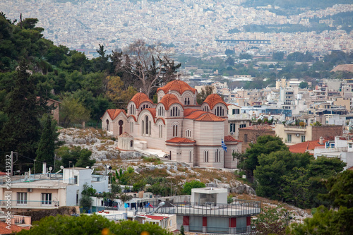 Church Agia Marina on the Hill of Nymphis in Athens, Greece photo