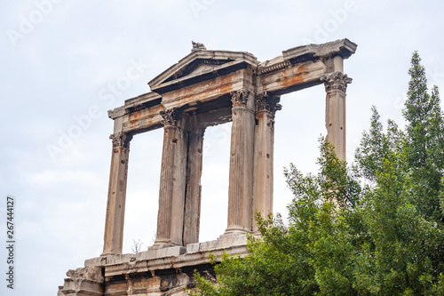 Arch of Hadrian or Hadrian's Gate, Athens, Greece. one of the main landmarks in Athens.