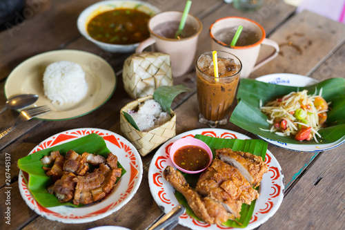 Thai style food, asian cuisine