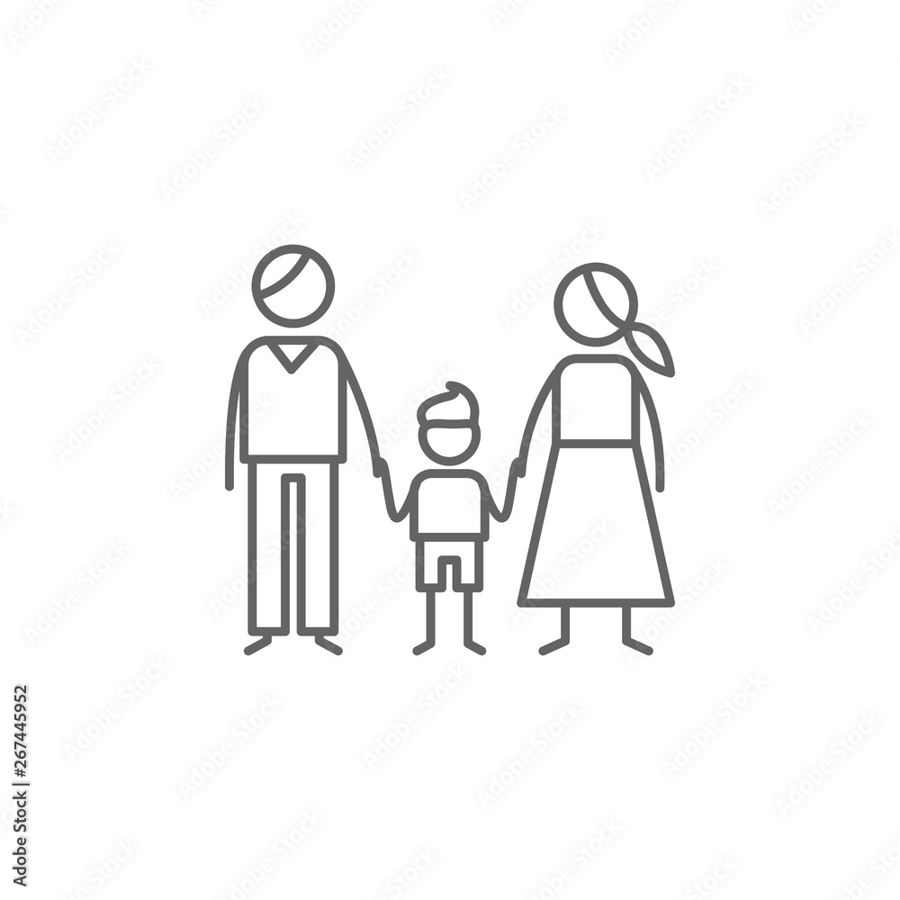 Family, parents, baby icon. Element of family life icon. Thin line icon for website design and development, app development. Premium icon Family, parents, baby icon. Element of family life icon. Thin line icon for website design and development, app development. Premium icon