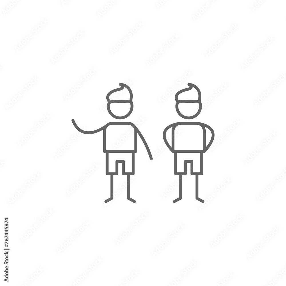 Twins, family icon. Element of family life icon. Thin line icon for website design and development, app development. Premium icon