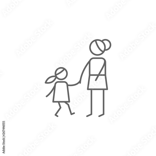 Aunt, family icon. Element of family life icon. Thin line icon for website design and development, app development. Premium icon