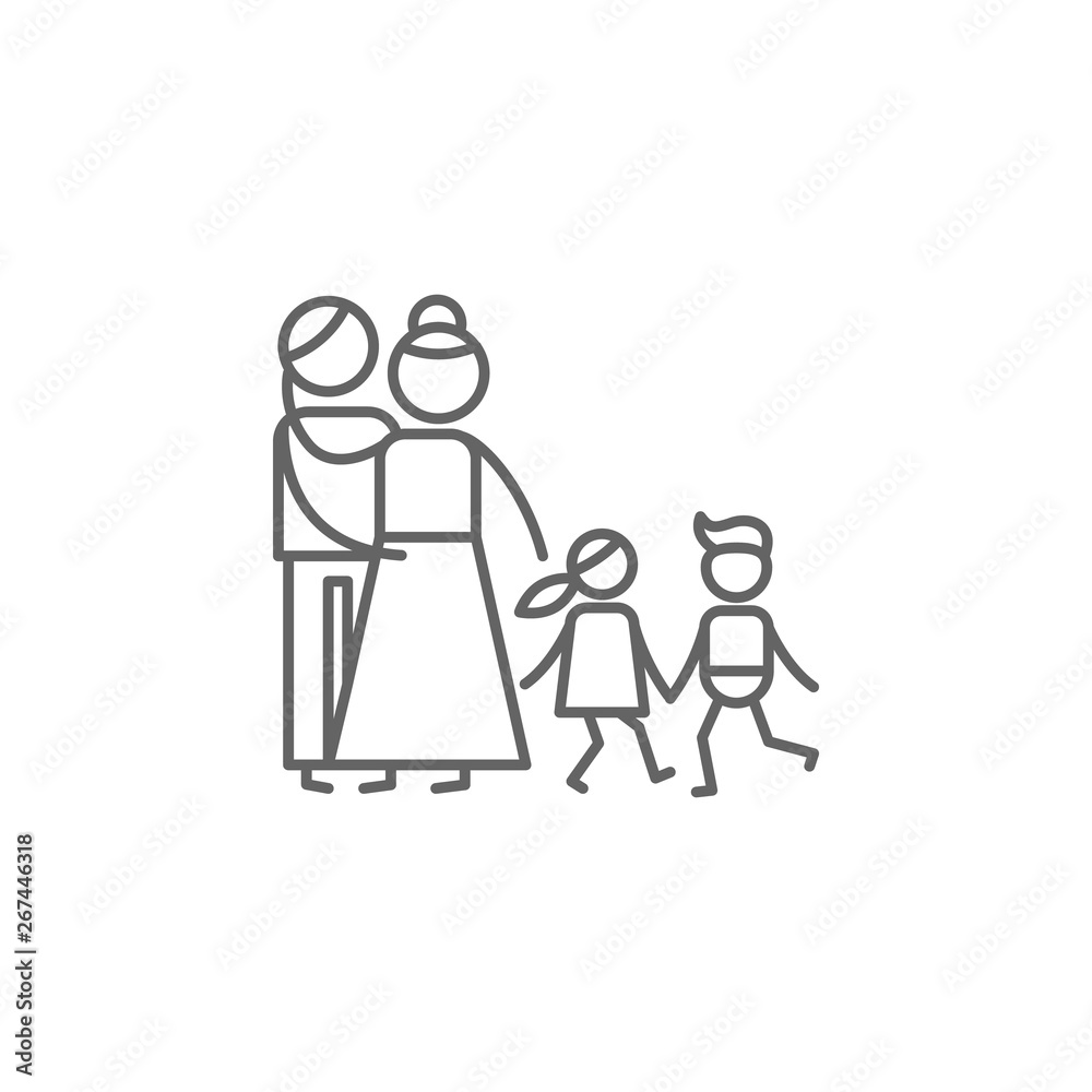 Parenthood, children icon. Element of family life icon. Thin line icon for website design and development, app development. Premium icon Parenthood, children icon. Element of family life icon. Thin line icon for website design and development, app development. Premium icon