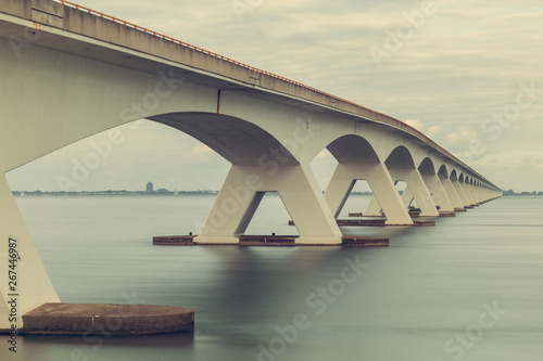Zealand bridge, a bridge over a muzzle delta in Netherlands
