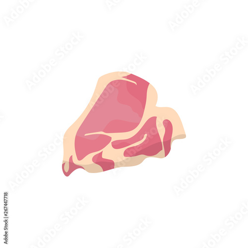 Meat, beef, porterhouse steak, raw meat, steak color icon. Element of beef meat parts illustration. Premium quality graphic design icon. Signs and symbols collection icon