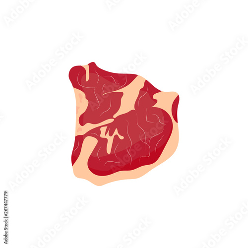 Meat, beef cut, kobe beef, raw meat color icon. Element of beef meat parts illustration. Premium quality graphic design icon. Signs and symbols collection icon