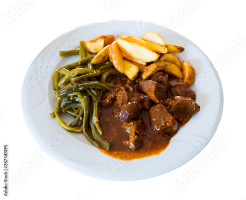 Veal stew with vegetables