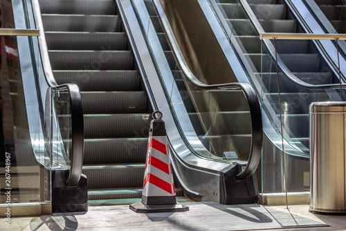 Canvas Print stopped escalators out of order