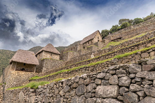 Ancient Incas city of Machu Picchu in Peru.