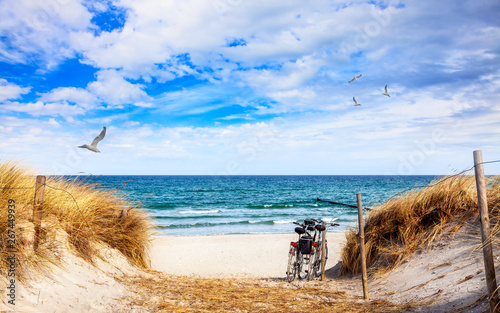 Mit dem Fahrrad an der Ostsee