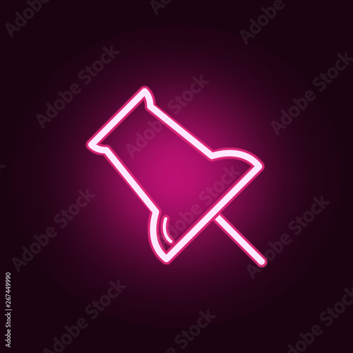 Web neon icon. Elements of education set. Simple icon for websites, web design, mobile app, info graphics