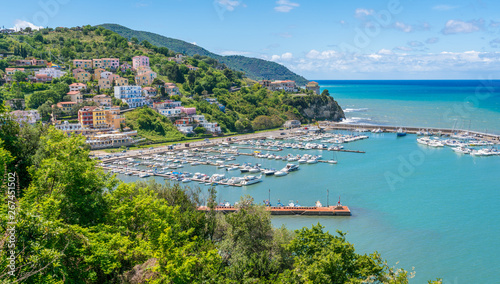 Scenic view in Agropoli with the sea in the background. Cilento, Campania, southern Italy. photo