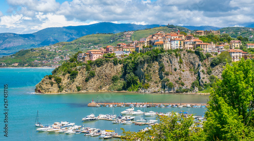 Scenic view in Agropoli with the sea in the background. Cilento, Campania, southern Italy. photo