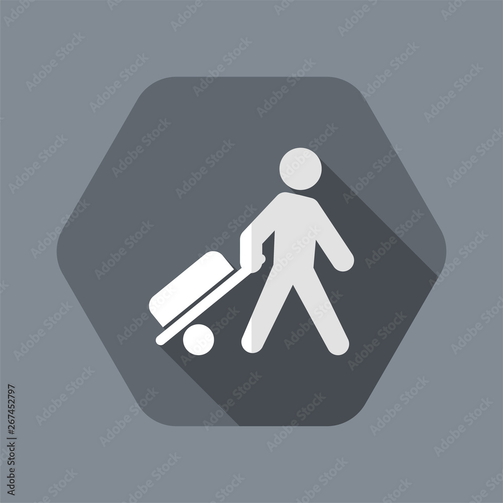 Vector illustration of traveler icon Vector illustration of traveler icon